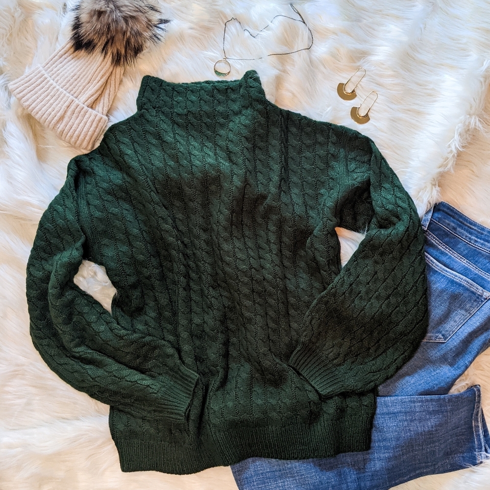 🌸FINAL⬇️🌸🌟LAST🌟NWT Line & Dot Juniper Cable Knit Sweater - Picture 5 of 5